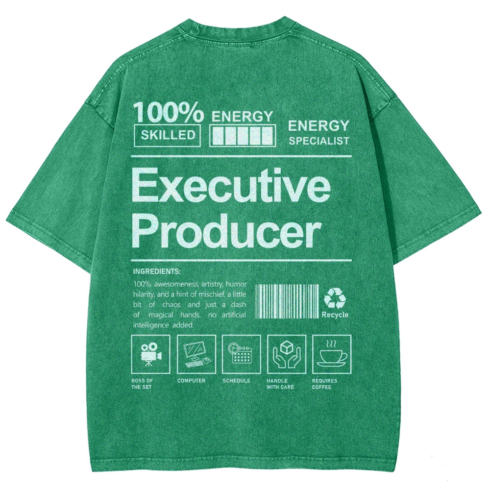 Executive Producer Unisex Fit Washed T-Shirt