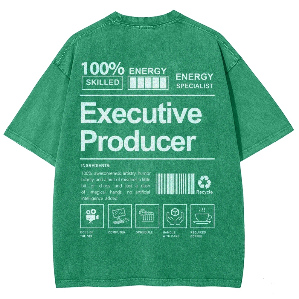 Executive Producer Unisex Fit Washed T-Shirt