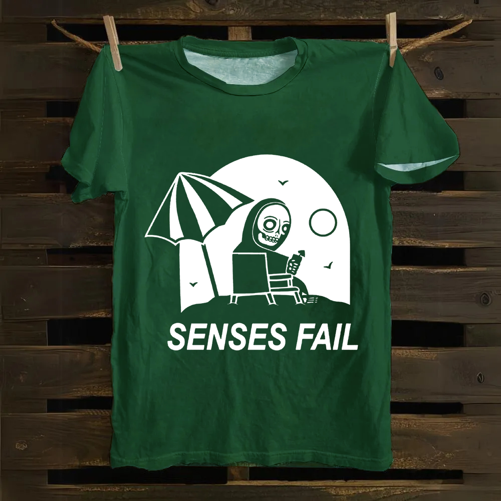 Unisex Vintage Senses Fail Band  Cotton T-Shirt