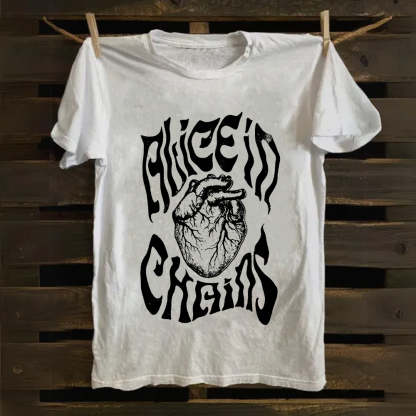 Unisex Vintage Alice in Chains cotton T-Shirt
