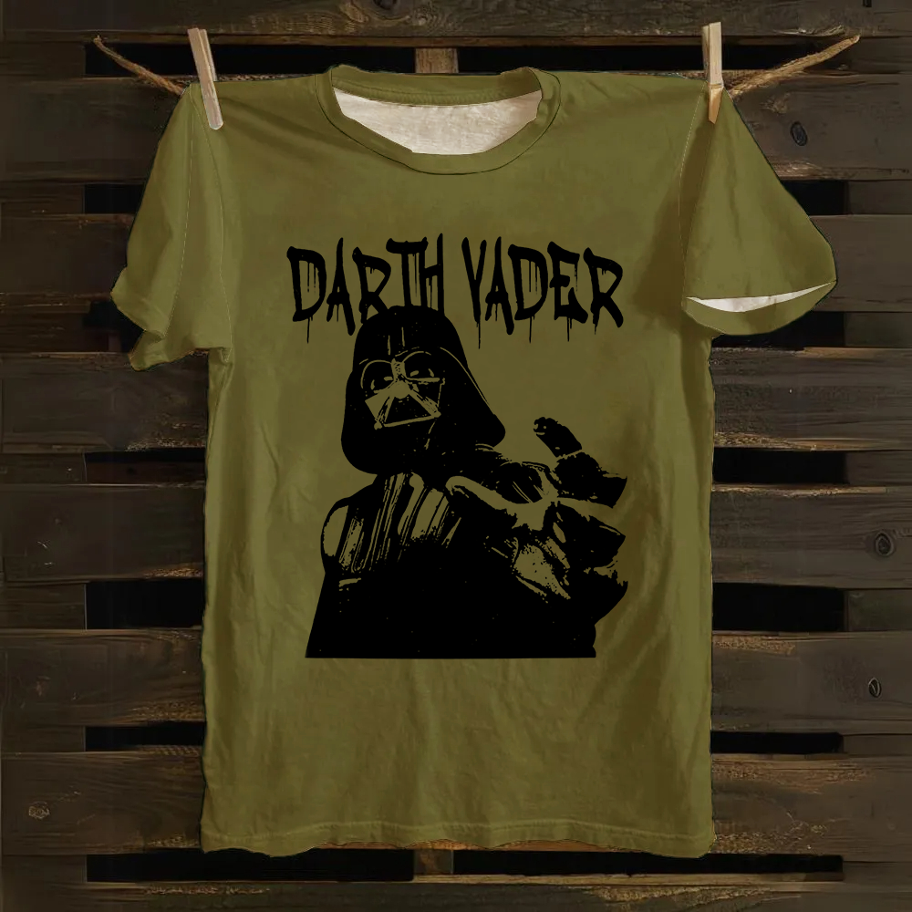 Darth Vader Star Wars Movie Casual Printed Cotton T-Shirt