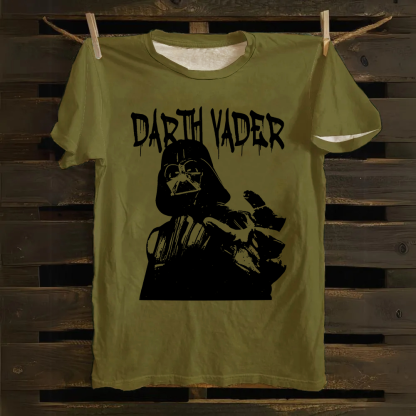 Darth Vader Star Wars Movie Casual Printed Cotton T-Shirt
