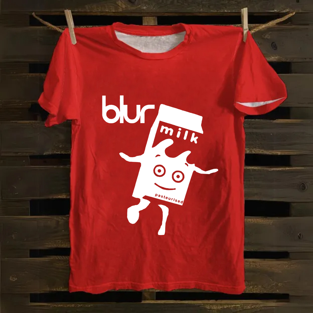 Unisex Vintage  Blur Band Cotton T-Shirt