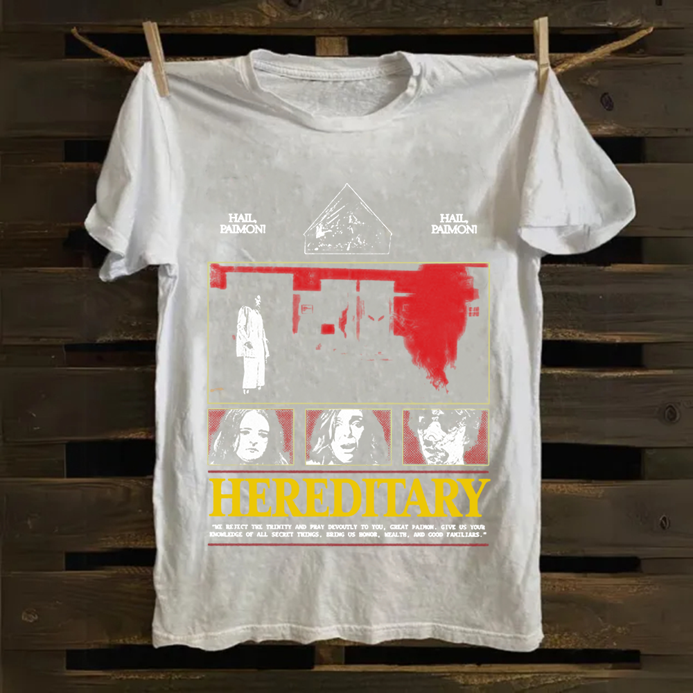 Unisex Vintage Hereditary Horror Movie  Cotton T-Shirt