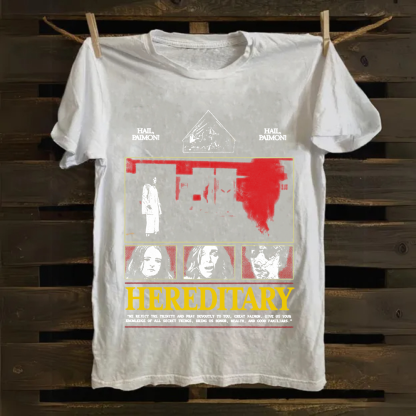 Unisex Vintage Hereditary Horror Movie  Cotton T-Shirt