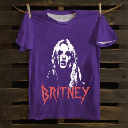 Britney Singer Cotton T-Shirt