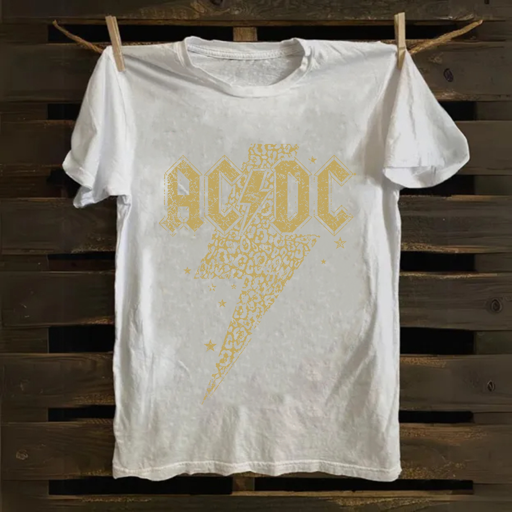 Unisex Vintage ACDC cotton T-Shirt