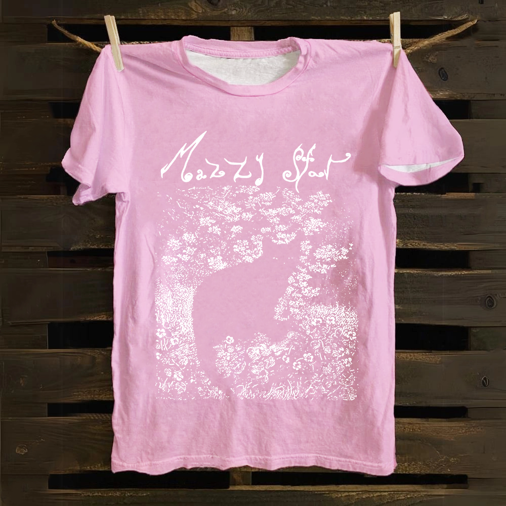 Unisex Vintage  Mazzy Star Band Cotton T-Shirt