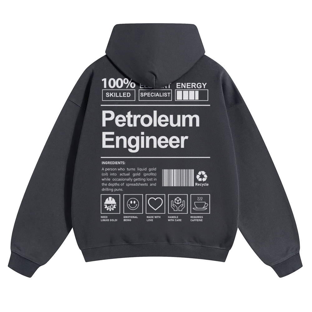 Petroleum Engineer Solid Color Hoodie