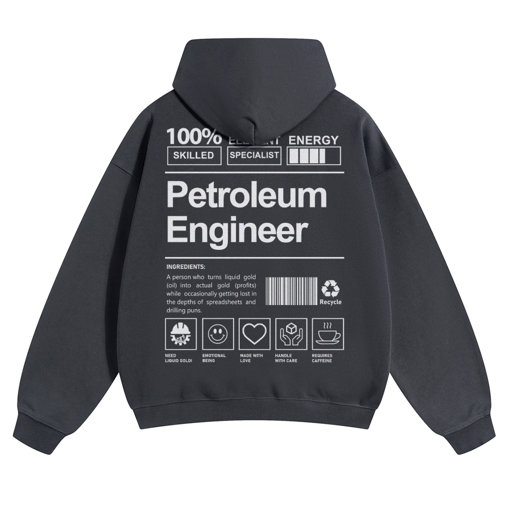 Petroleum Engineer Solid Color Hoodie