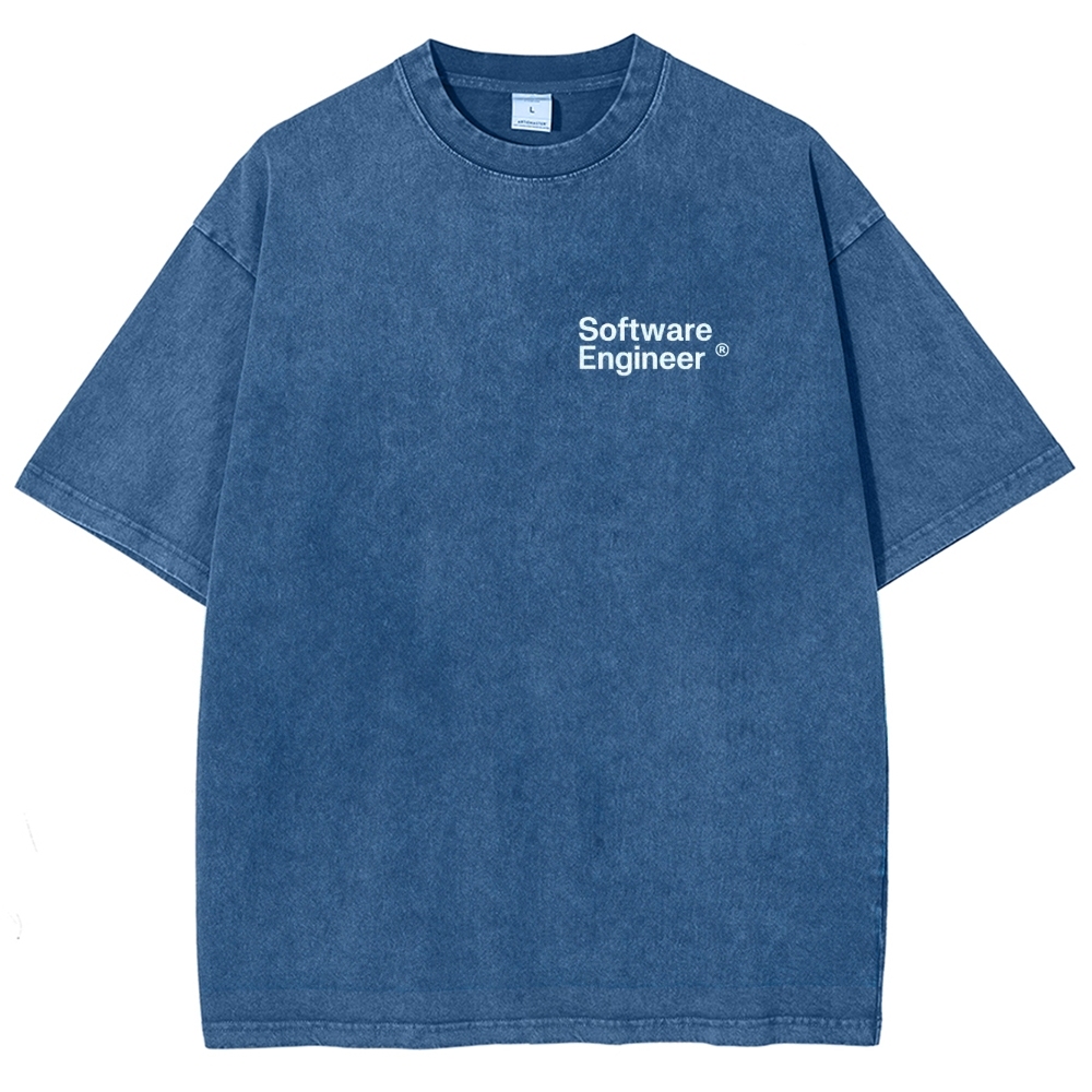 Software Engineer Unisex Fit Washed T-Shirt