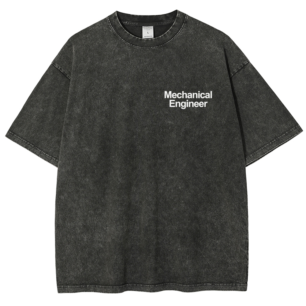 Mechanical Engineer Unisex Fit Washed T-Shirt