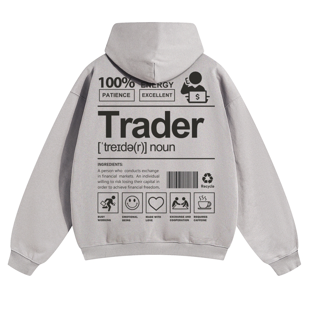 Trader Solid Color Hoodie