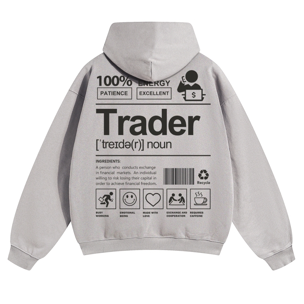 Trader Solid Color Hoodie