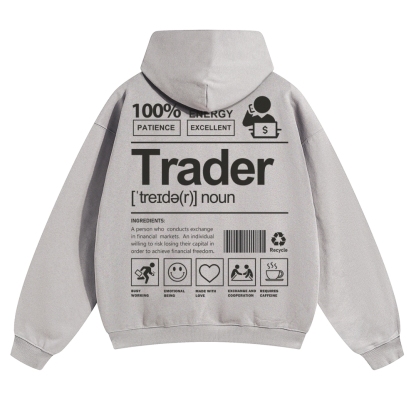 Trader Solid Color Hoodie