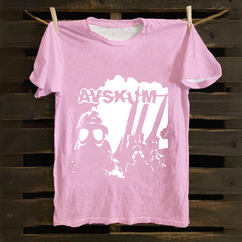 Unisex Vintage Avskum Punk Band  Cotton T-Shirt