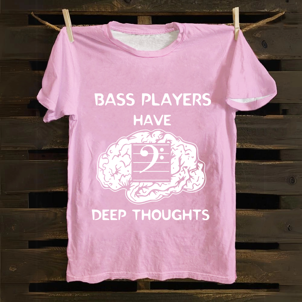 Unisex Vintage Bass Player Cotton T-Shirt