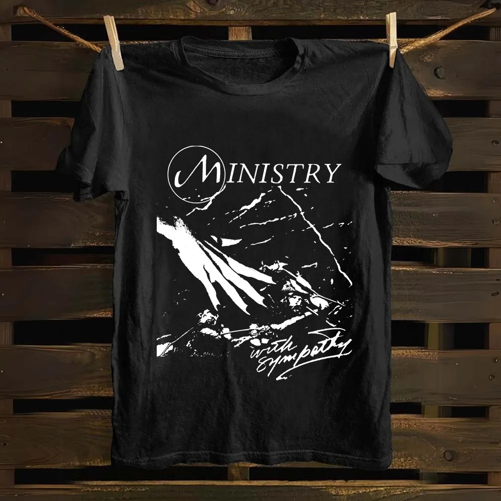 Unisex Vintage  Ministry Band With Sympathy Music  Cotton T-Shirt