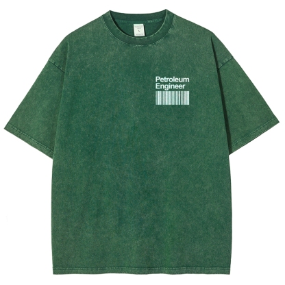 Petroleum Engineer Unisex Fit Washed T-Shirt