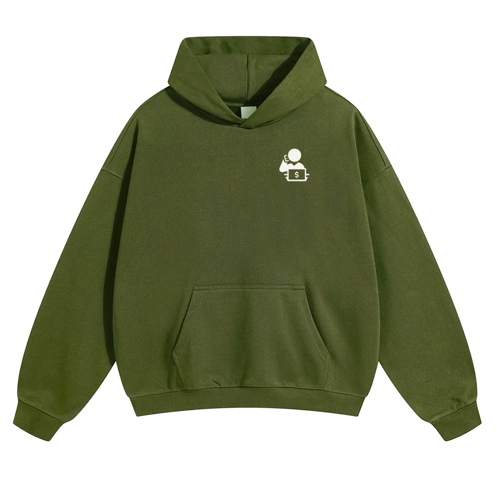 Trader Solid Color Hoodie