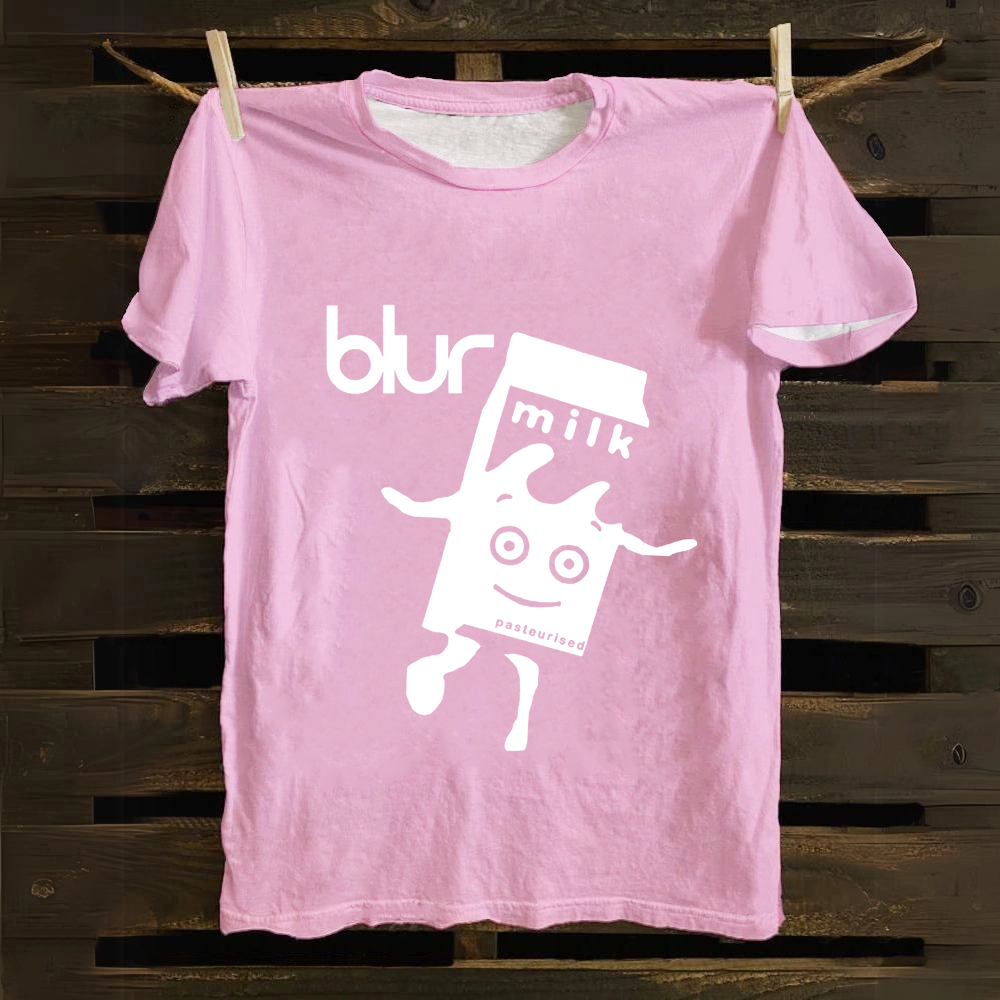 Unisex Vintage  Blur Band Cotton T-Shirt