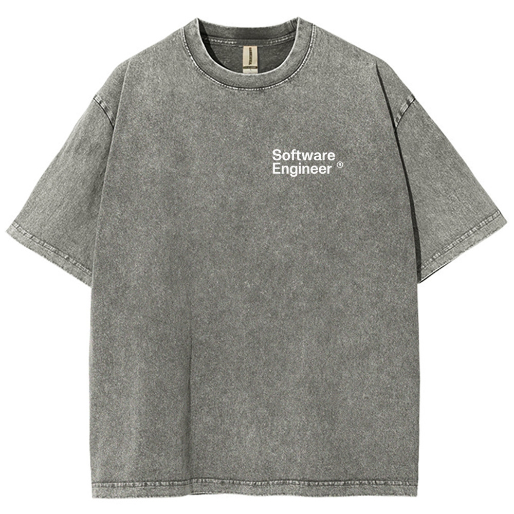 Software Engineer Unisex Fit Washed T-Shirt