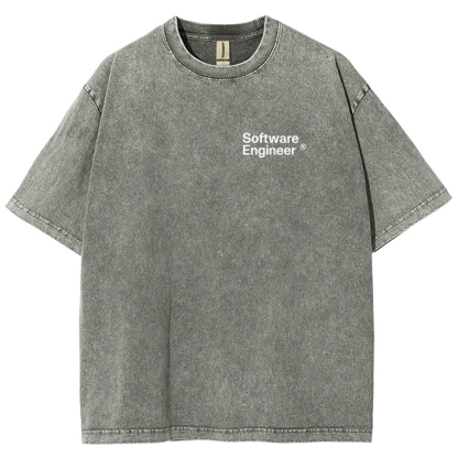 Software Engineer Unisex Fit Washed T-Shirt