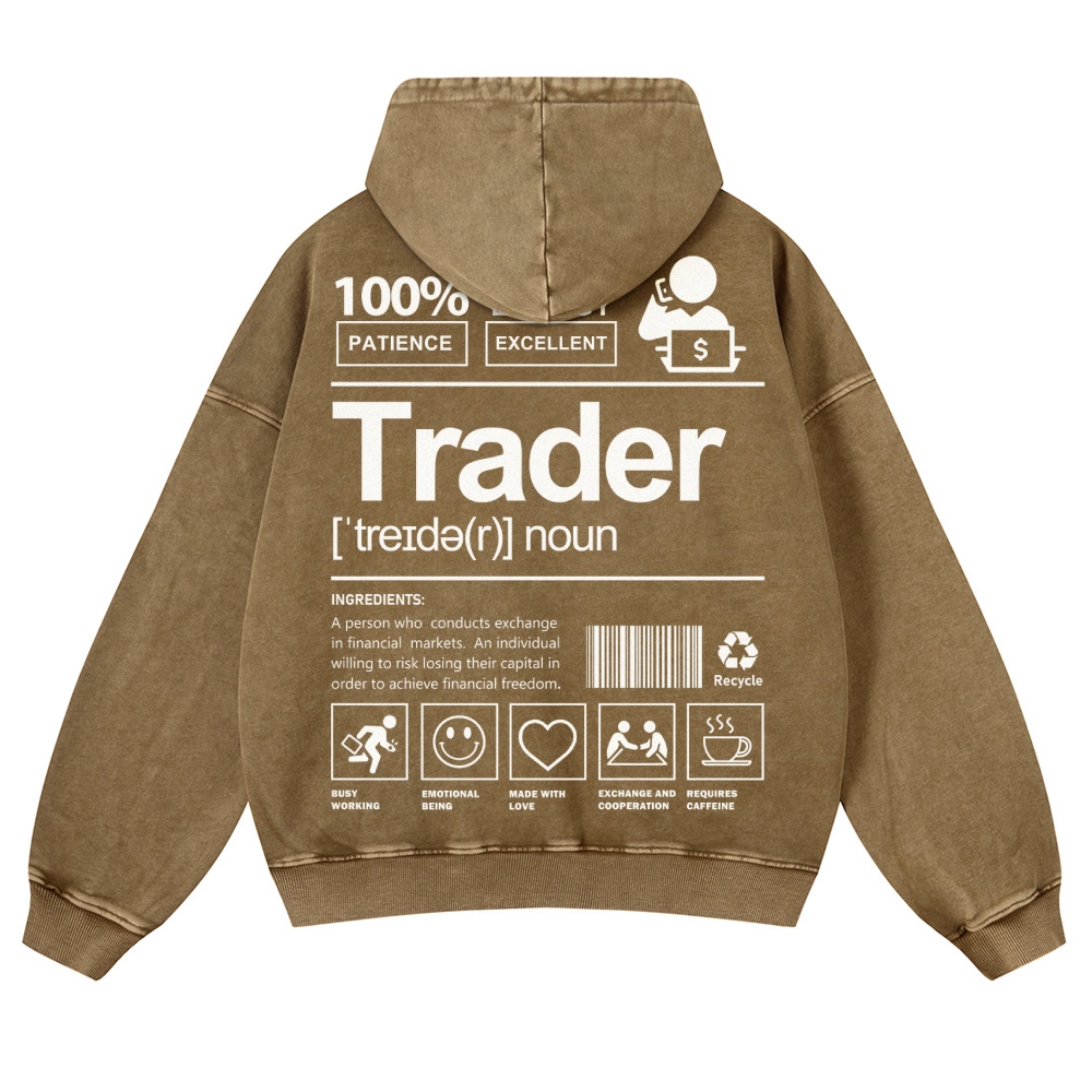 Trader Casual Washed Hoodie