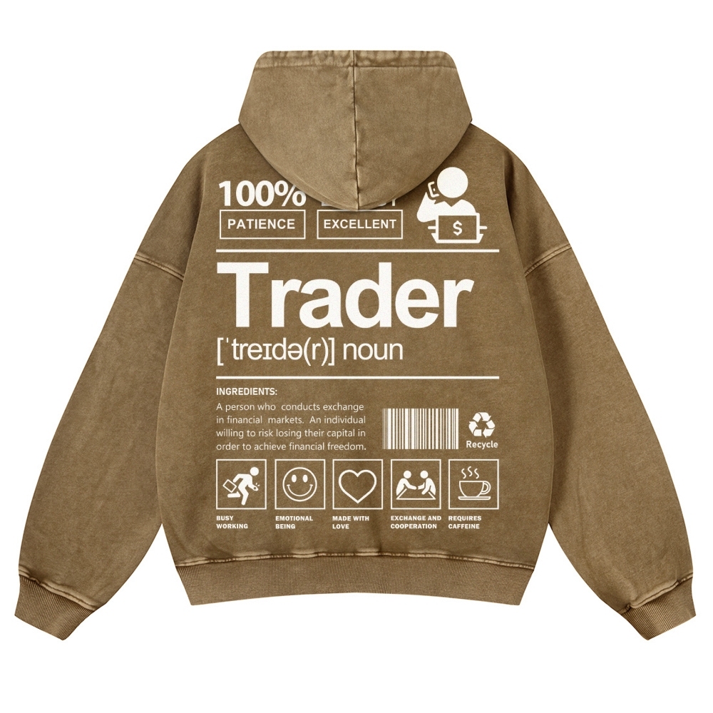 Trader Casual Washed Hoodie