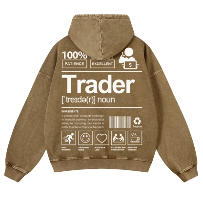 Trader Casual Washed Hoodie