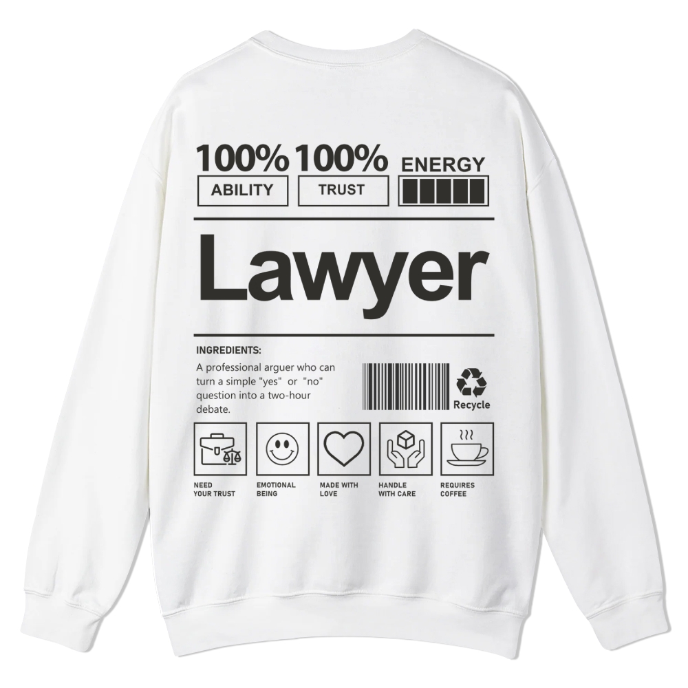 Lawyer Casual Crewneck Sweatshirt