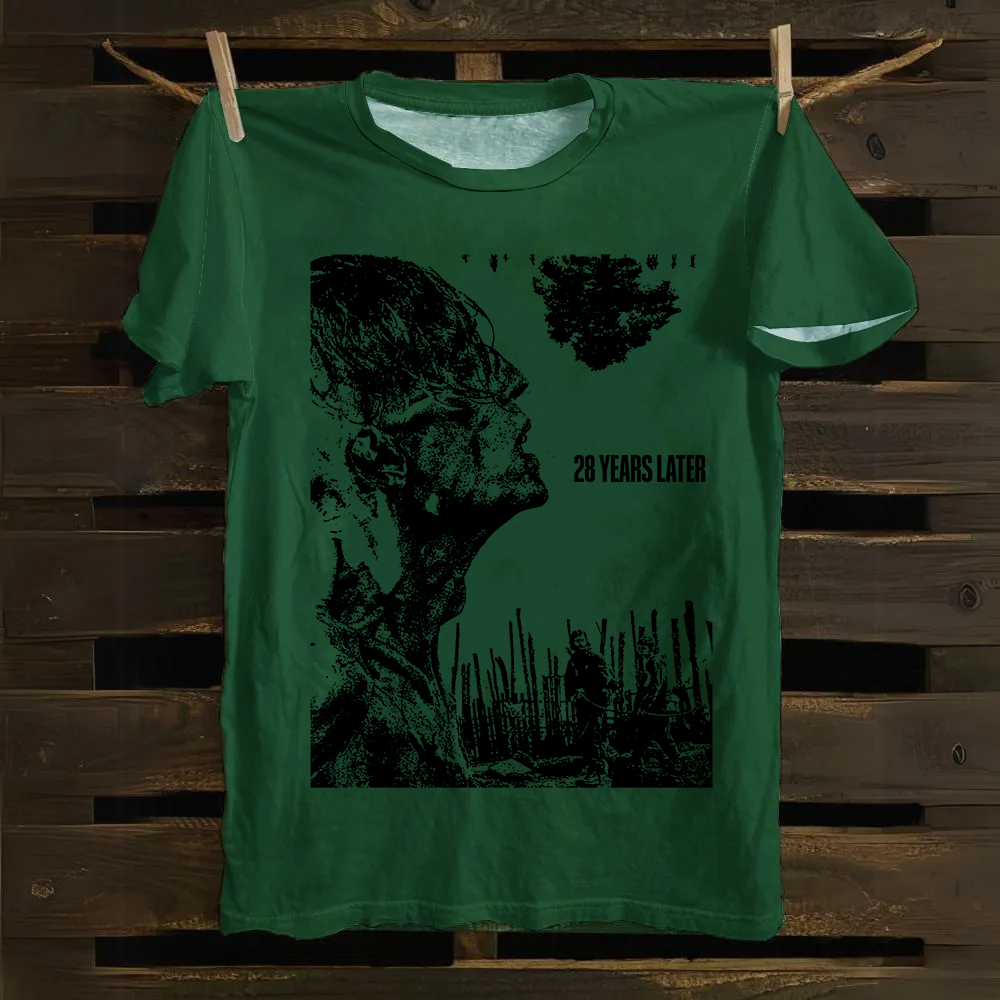 Unisex Vintage 28 years later horror movie 2025 Cotton T-Shirt