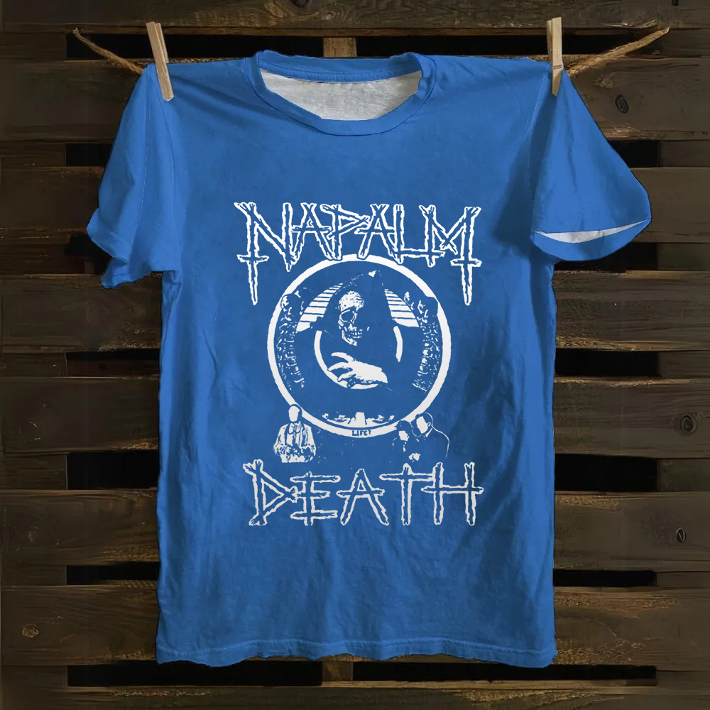 Unisex Vintage  Napalm Death Ban Cotton T-Shirt