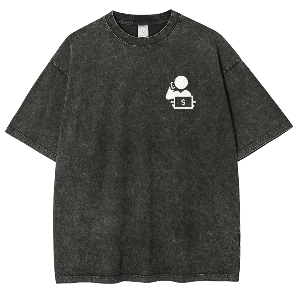 Trader Unisex Fit Washed T-Shirt