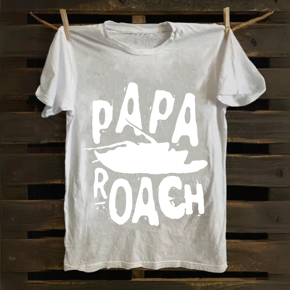 Unisex Vintage Papa Roach Rock Band  Cotton T-Shirt