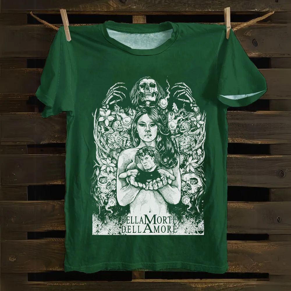 Unisex Vintage Cemetery Man(1994) Horror Movie Cotton T-Shirt