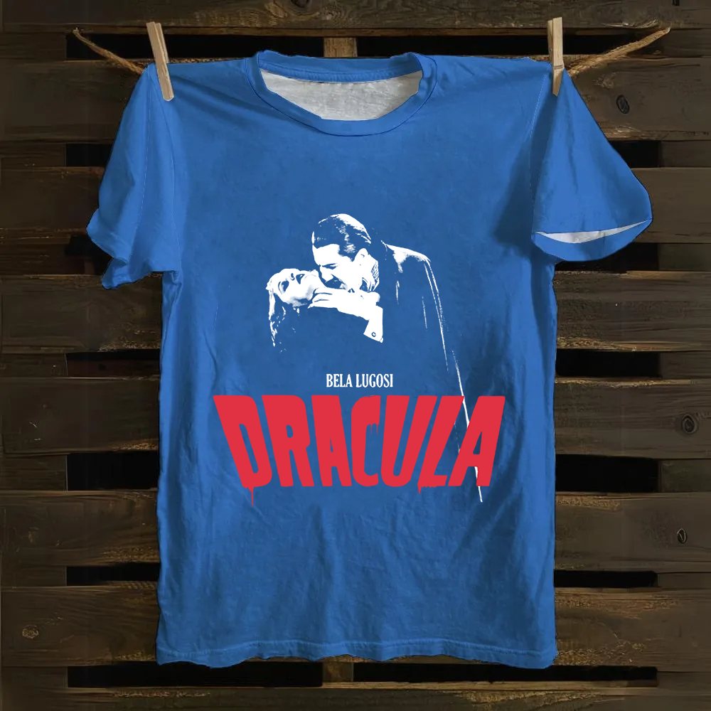 Unisex Vintage Dracula vampire horror movie Cotton T-Shirt