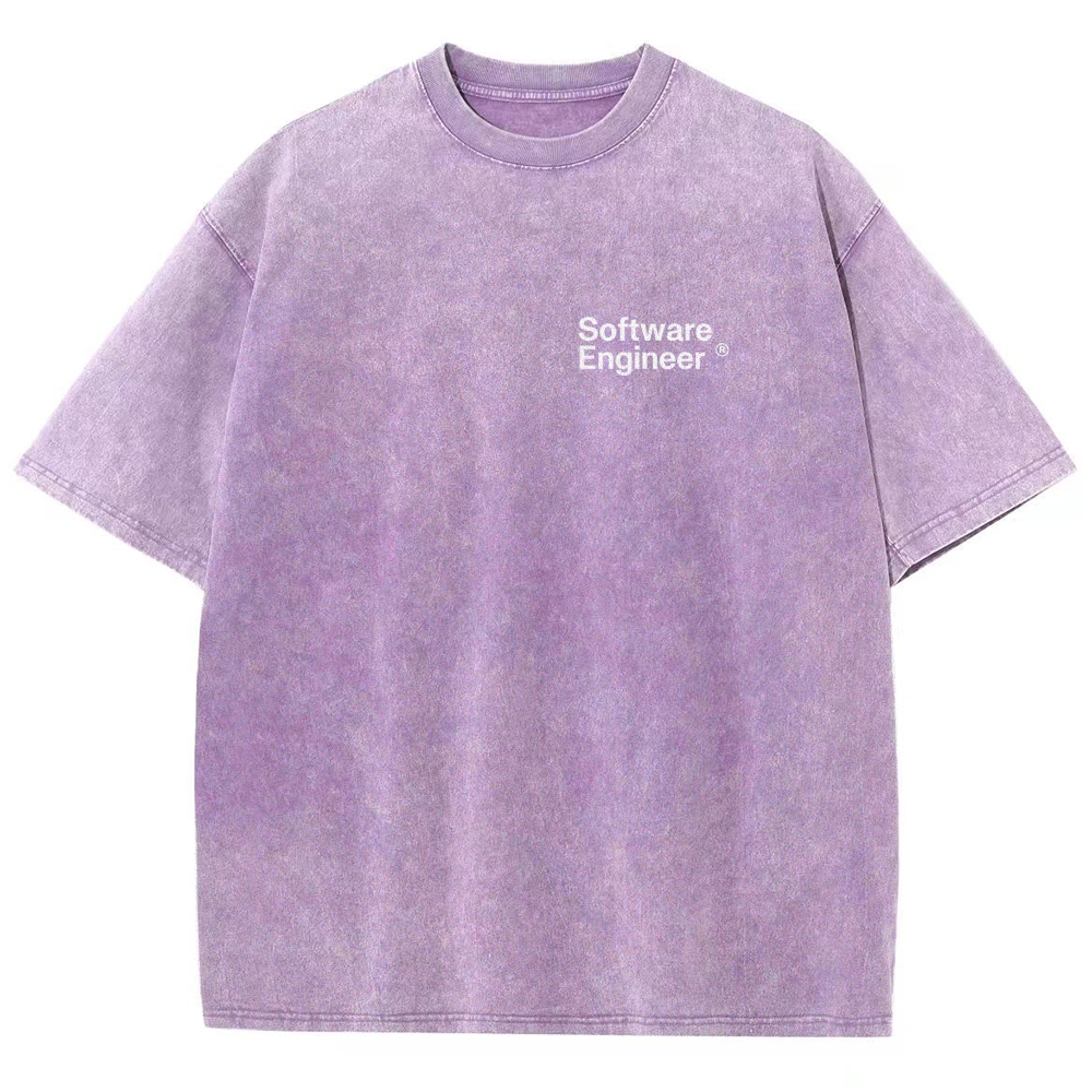 Software Engineer Unisex Fit Washed T-Shirt