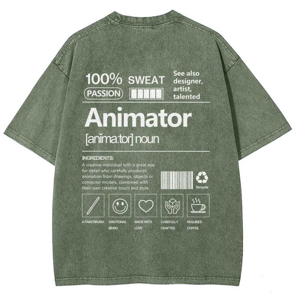 Animator Unisex Fit Washed T-Shirt