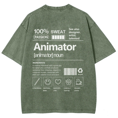 Animator Unisex Fit Washed T-Shirt