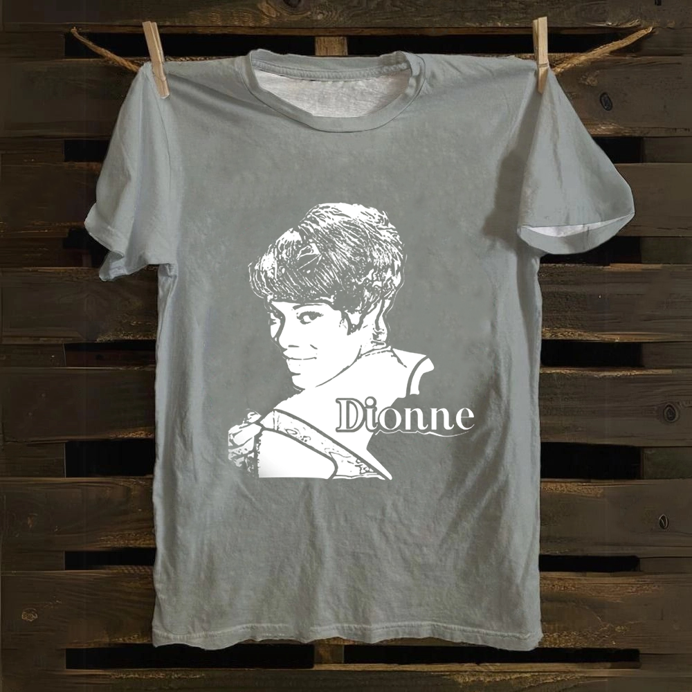 Unisex Vintage Dionne Warwick Singer  Cotton T-Shirt