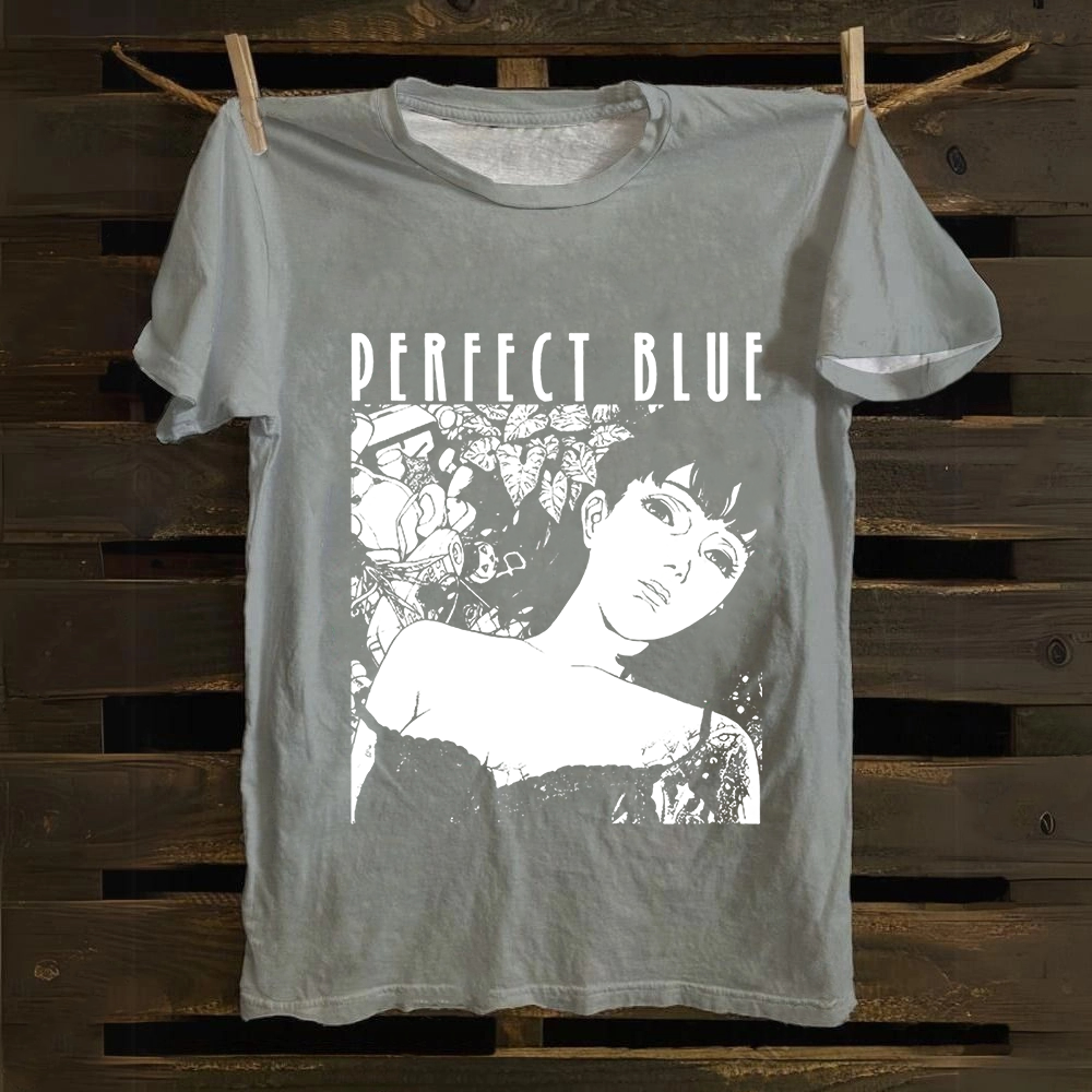 Unisex Vintage  Perfect Blue Horror Movie Cotton T-Shirt