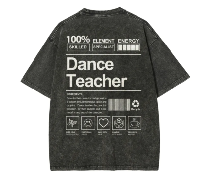 Dance Teacher Unisex Fit Washed T-Shirt wearishow