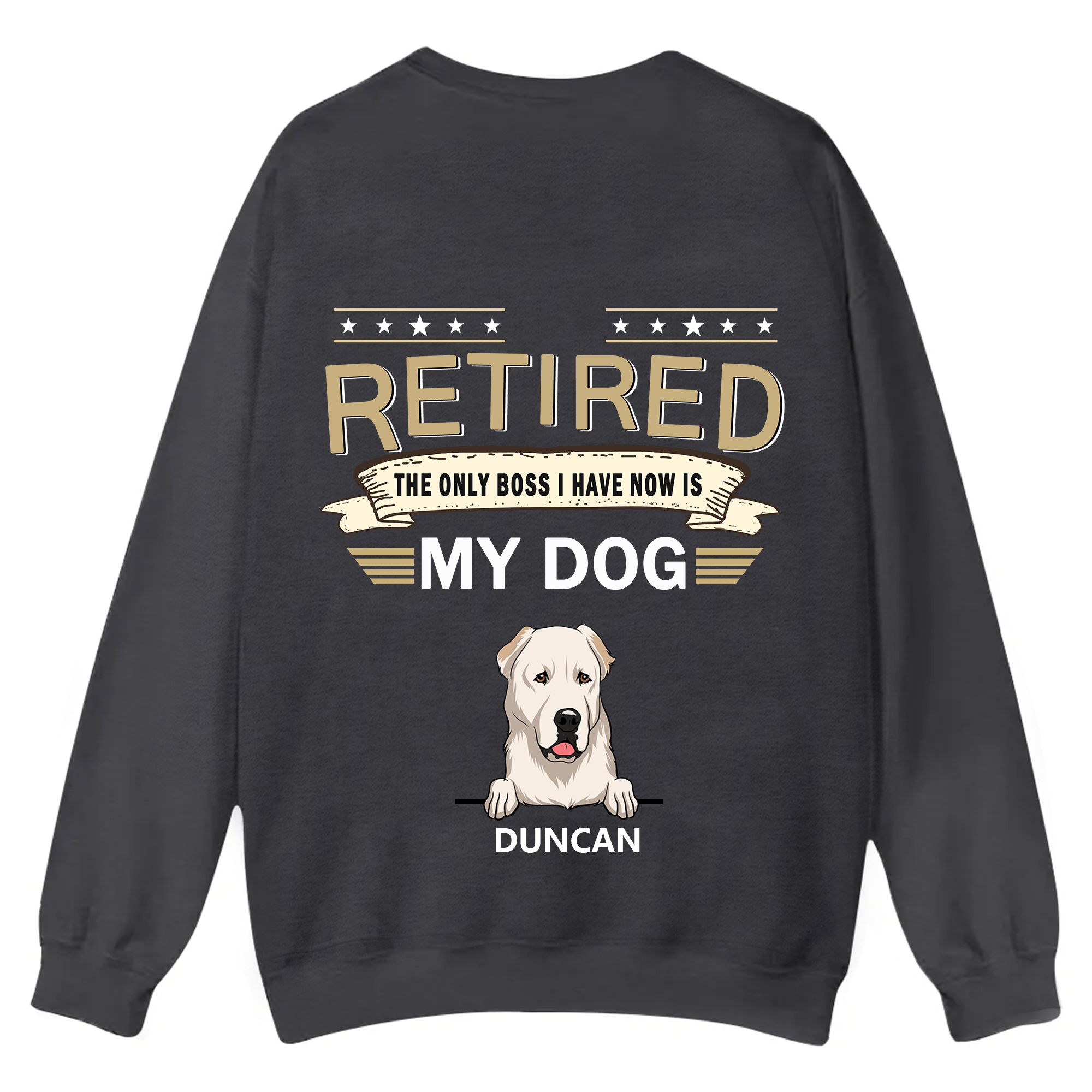 The Only Boss I Have - Personalized Custom Unisex Casual Crewneck Sweatshirt