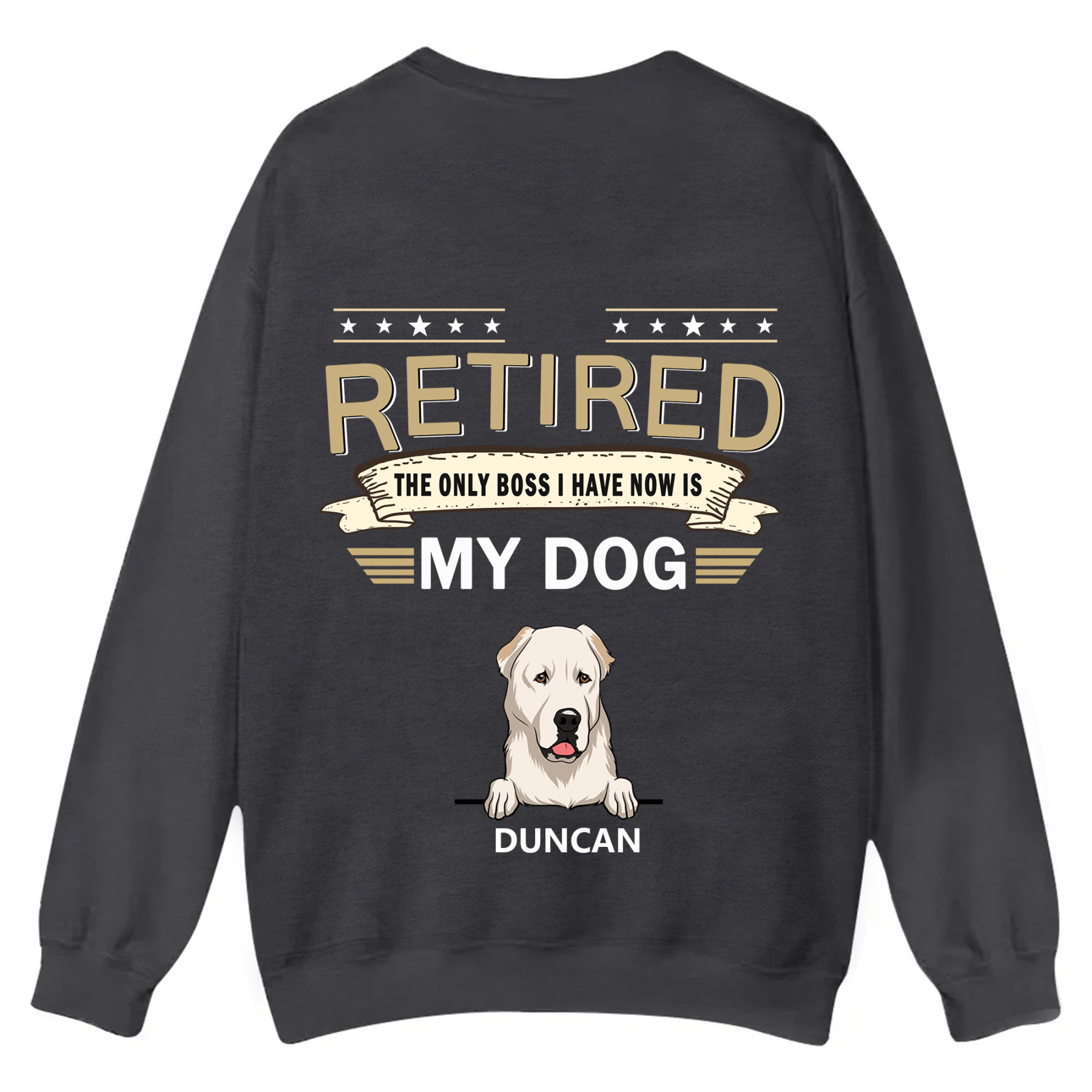 The Only Boss I Have - Personalized Custom Unisex Casual Crewneck Sweatshirt