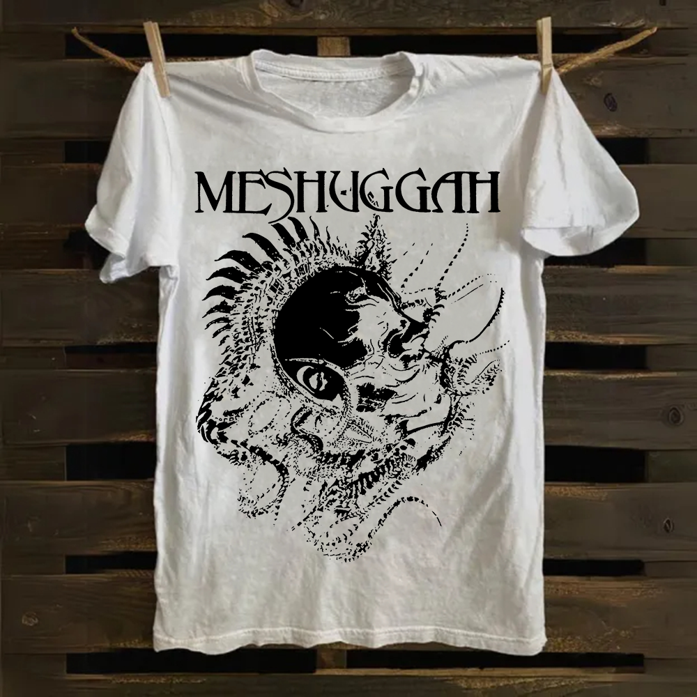 Unisex Vintage Meshuggah Metal Band cotton T-Shirt