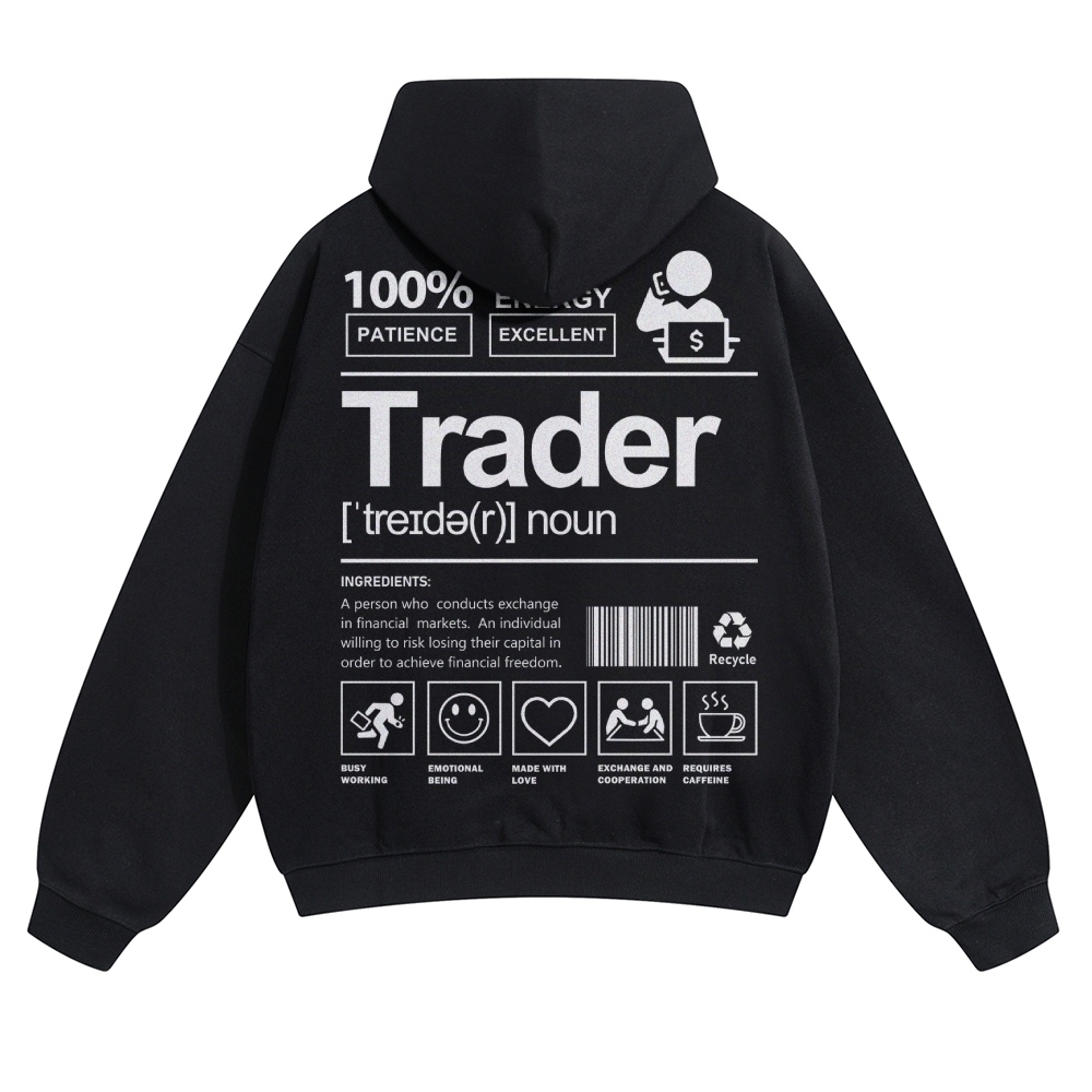 Trader Solid Color Hoodie