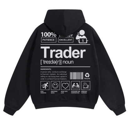 Trader Solid Color Hoodie