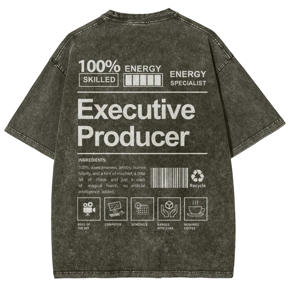 Executive Producer Unisex Fit Washed T-Shirt