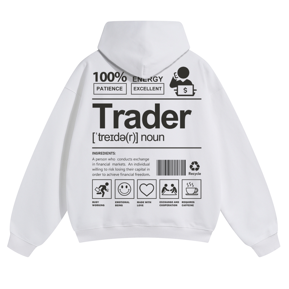 Trader Solid Color Hoodie